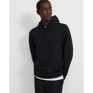 Theory Black Pullover Hoodie Sweatshirt Soft & Cozy Size S Small EUC!!